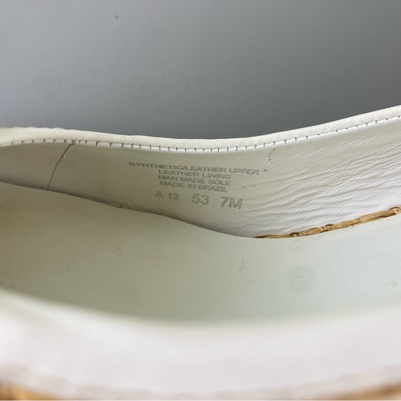 Tory Burch Sally Raffia Straw Natural/Bleach Wedges Size 7 - Picture 7 of 12